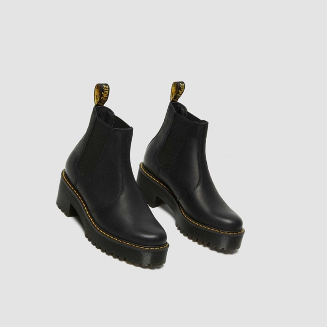 Dr Martens Rometty Platform Női Chelsea Bakancs Fekete | 147036CQZ