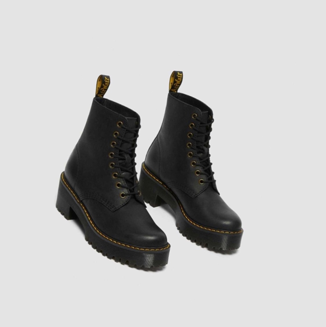 Dr Martens Shriver Hi Wyoming Női Magassarkú Bakancs Fekete | 079243OXD