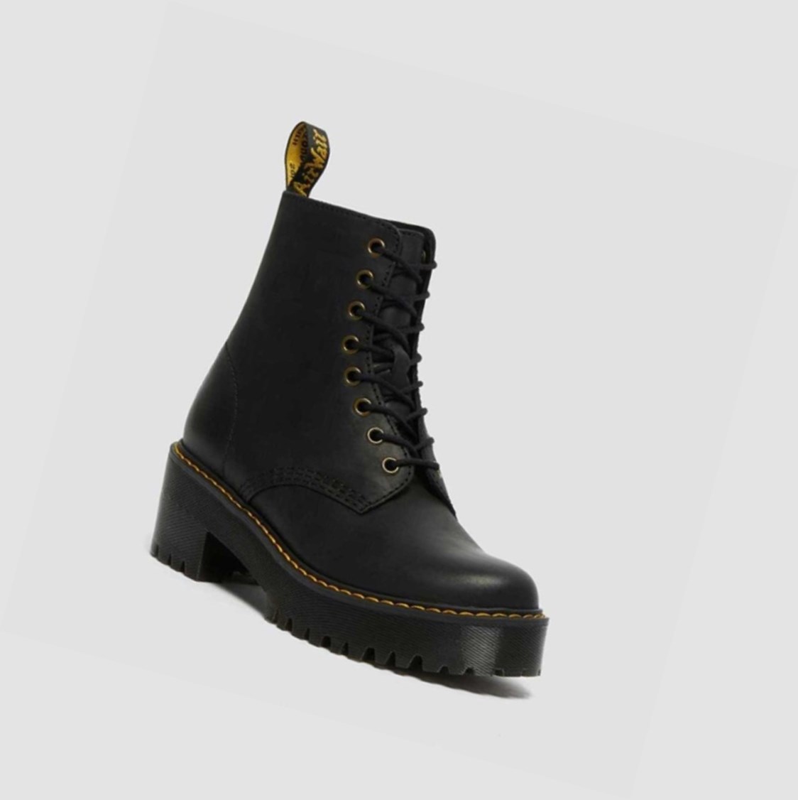 Dr Martens Shriver Hi Wyoming Női Magassarkú Bakancs Fekete | 079243OXD