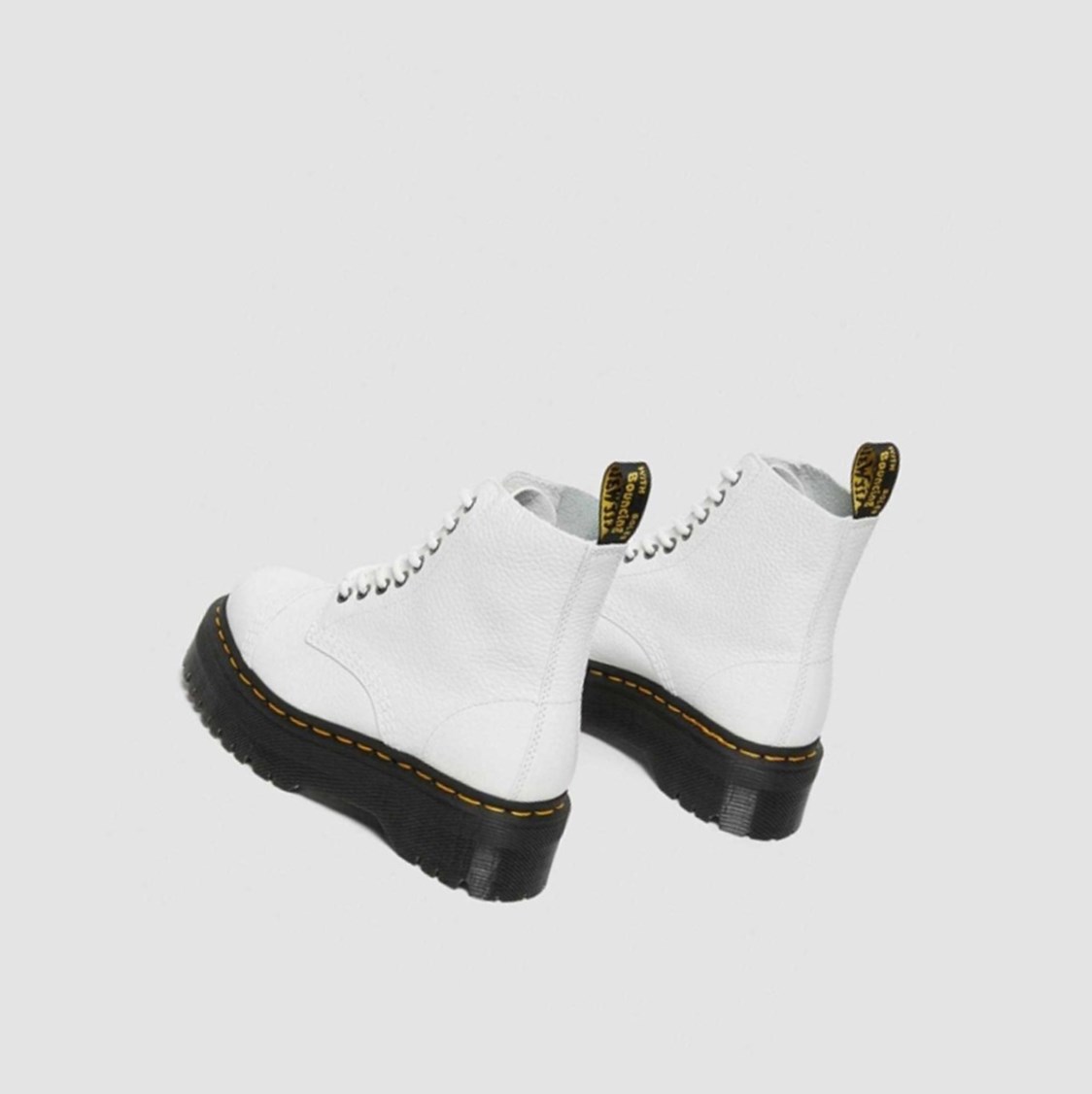 Dr Martens Sinclair Női Platform Bakancs Fehér | 072913AZL