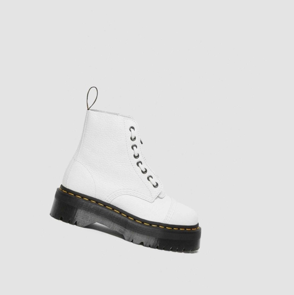 Dr Martens Sinclair Női Platform Bakancs Fehér | 072913AZL