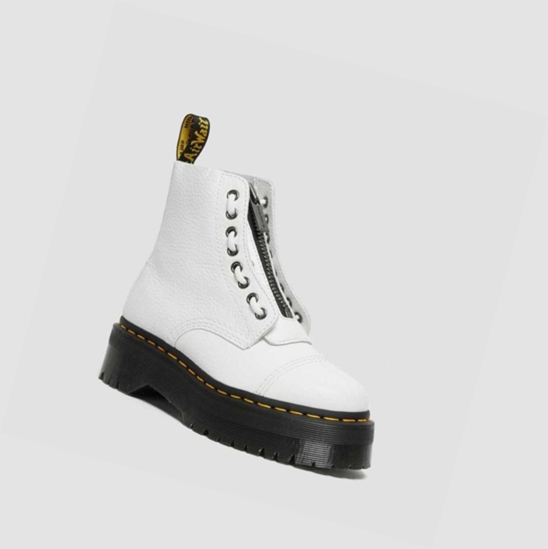 Dr Martens Sinclair Női Platform Bakancs Fehér | 072913AZL