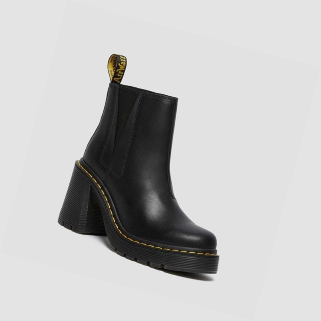 Dr Martens Spence Flared Heel Női Chelsea Bakancs Fekete | 467092YOS