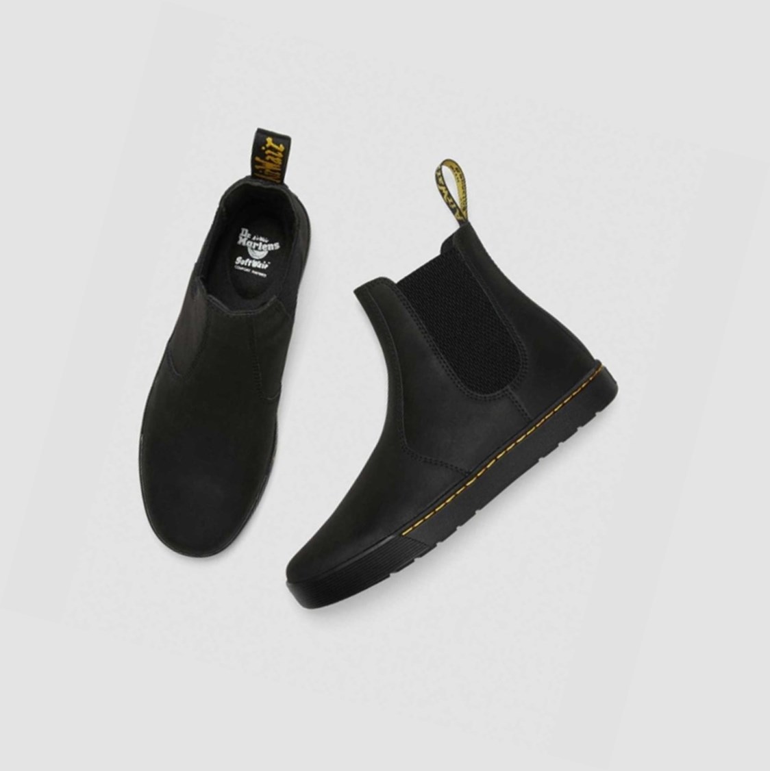 Dr Martens Tempesta Alkalmi Férfi Chelsea Bakancs Fekete | 491730LDC