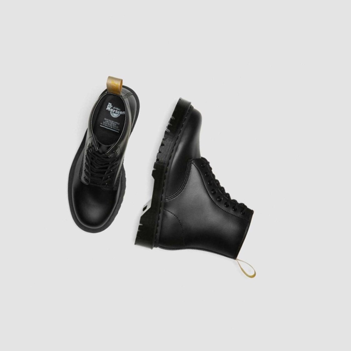 Dr Martens Vegán 1460 Bex Mono Férfi Fűzős Bakancs Fekete | 186704YUJ