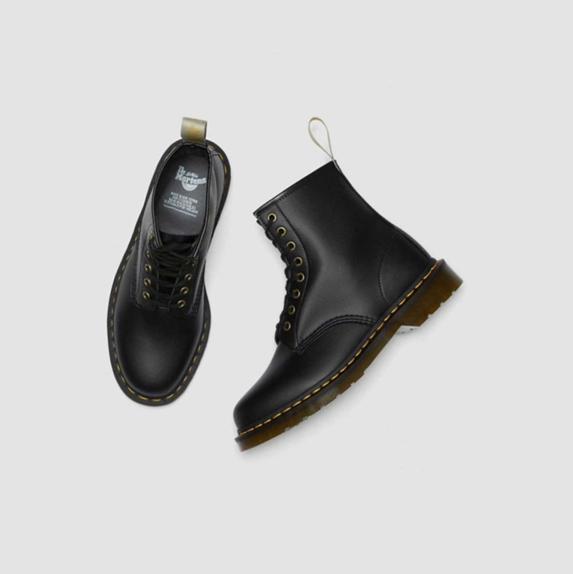 Dr Martens Vegán 1460 Felix Férfi Fűzős Bakancs Fekete | 548217OPA