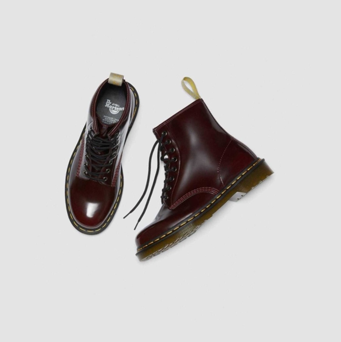 Dr Martens Vegán 1460 Férfi Fűzős Bakancs Rózsaszín Piros | 620489LRN