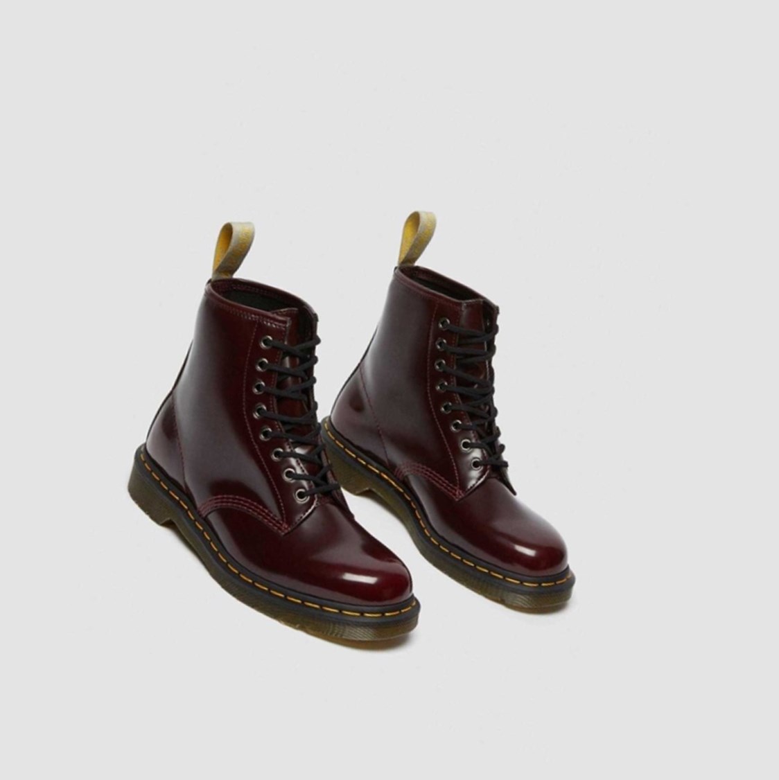 Dr Martens Vegán 1460 Férfi Fűzős Bakancs Rózsaszín Piros | 620489LRN