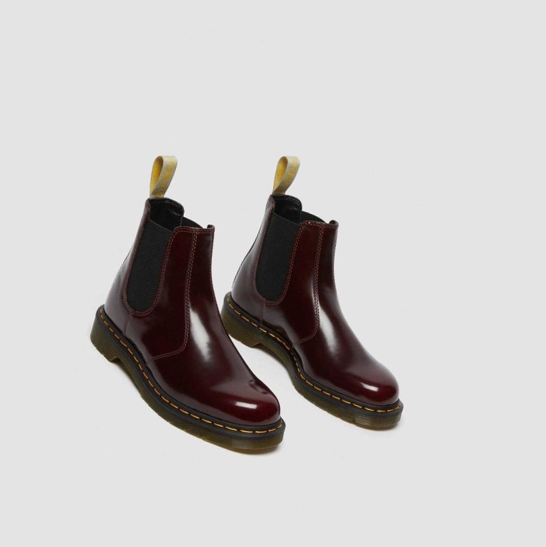 Dr Martens Vegán 2976 Férfi Chelsea Bakancs Rózsaszín Piros | 691378XJI