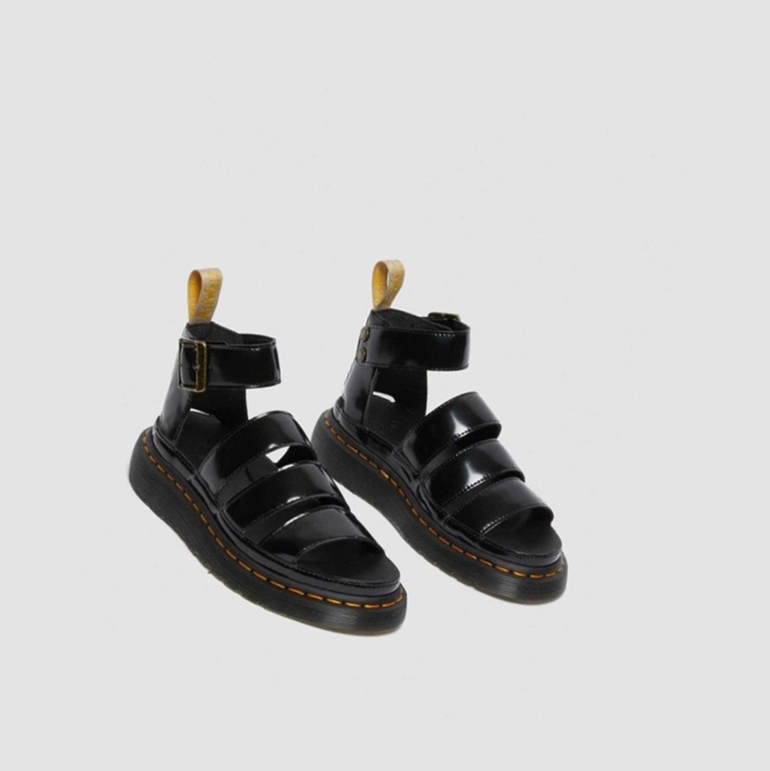 Dr Martens Vegán Clarissa II Női Pántos Szandál Fekete | 805647SNC