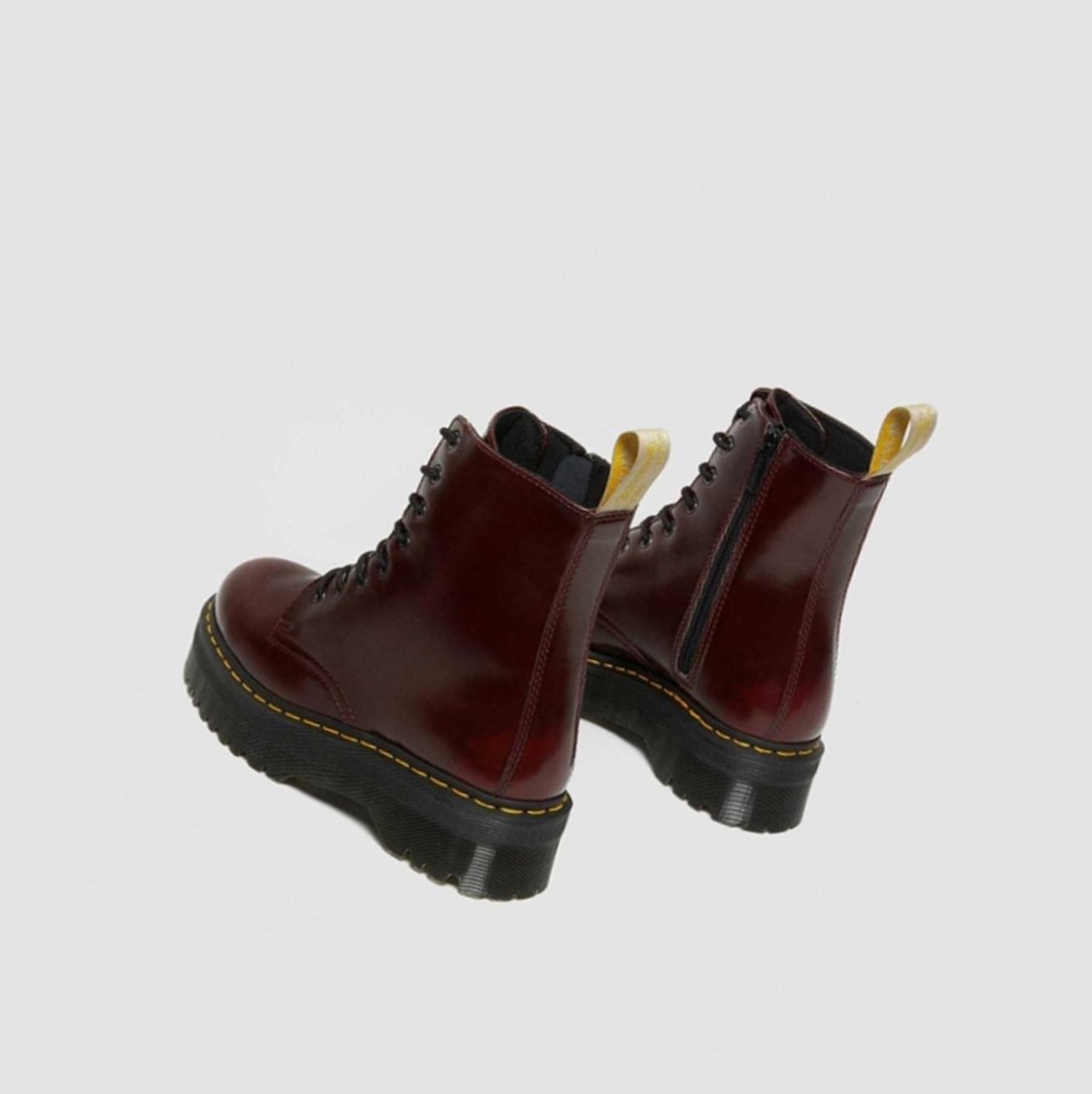 Dr Martens Vegán Jadon II Férfi Platform Bakancs Rózsaszín Piros | 694537IOG