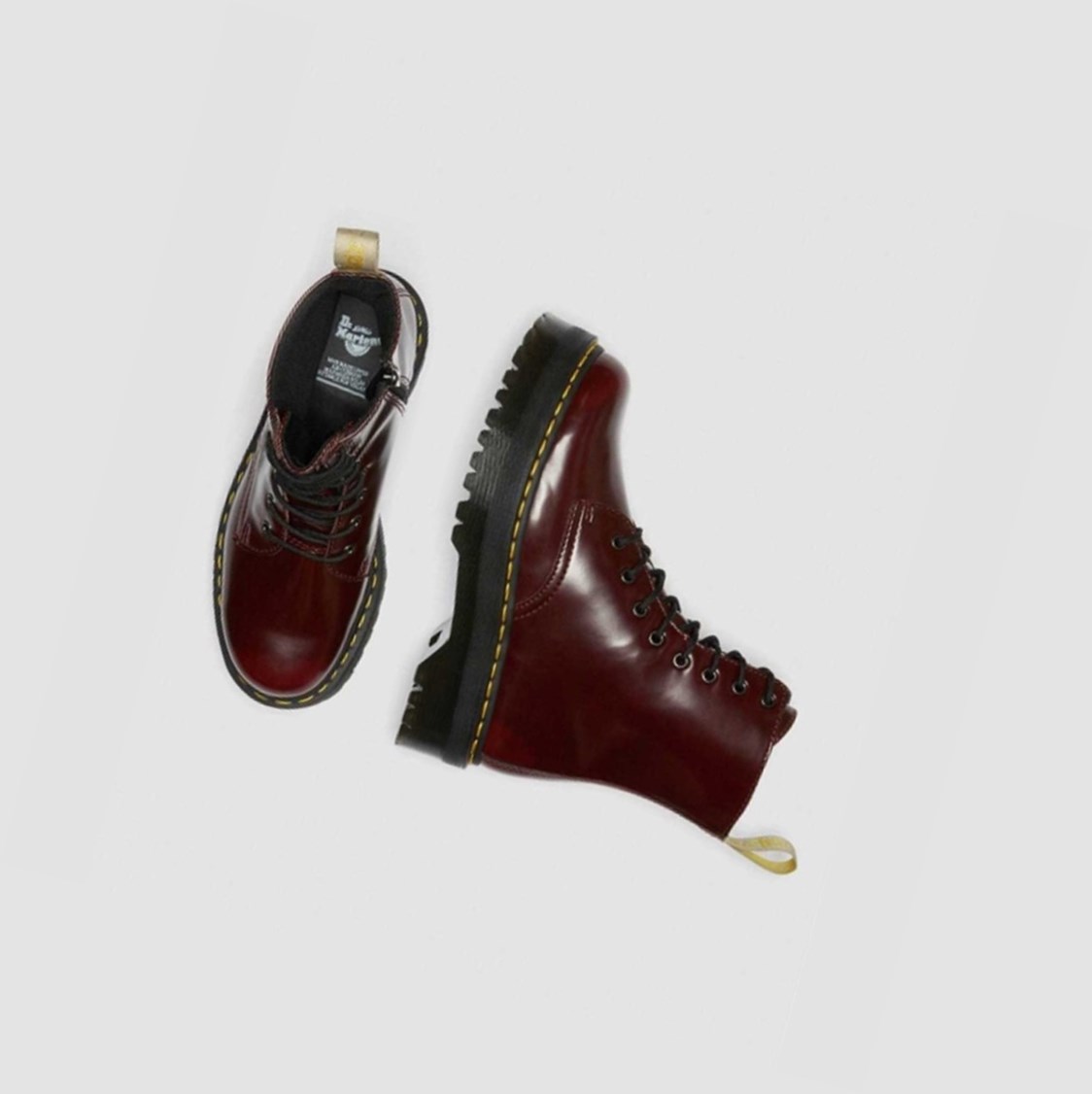 Dr Martens Vegán Jadon II Férfi Platform Bakancs Rózsaszín Piros | 694537IOG