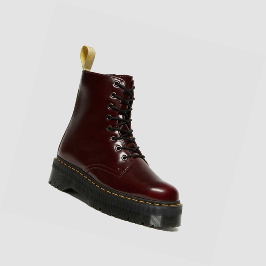 Dr Martens Vegán Jadon II Férfi Platform Bakancs Rózsaszín Piros | 694537IOG