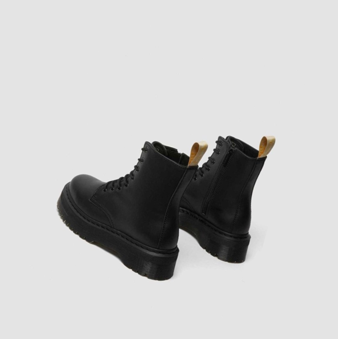 Dr Martens Vegán Jadon II Mono Férfi Platform Bakancs Fekete | 176832DQE