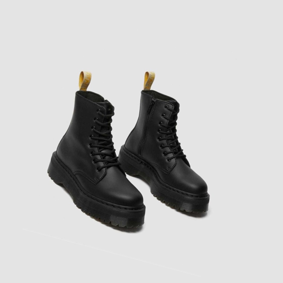 Dr Martens Vegán Jadon II Mono Férfi Platform Bakancs Fekete | 176832DQE