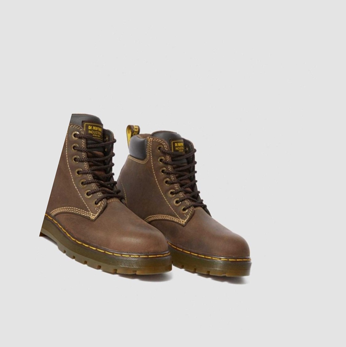 Dr Martens Winch Extra Széles Cipő Férfi Munkabakancs Sötétbarna | 372064JHW