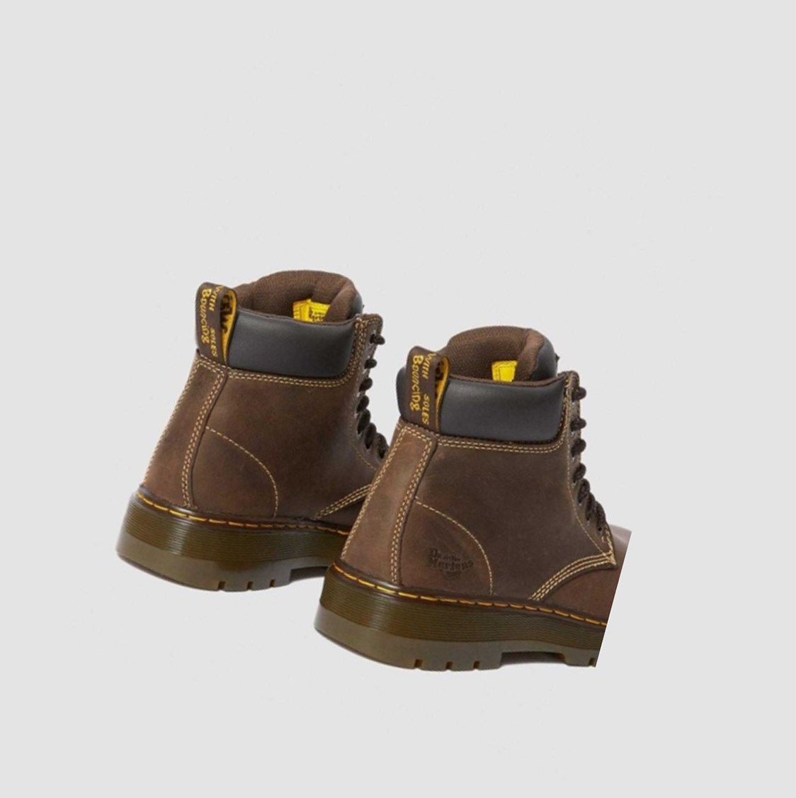 Dr Martens Winch Extra Széles Cipő Férfi Munkabakancs Sötétbarna | 372064JHW