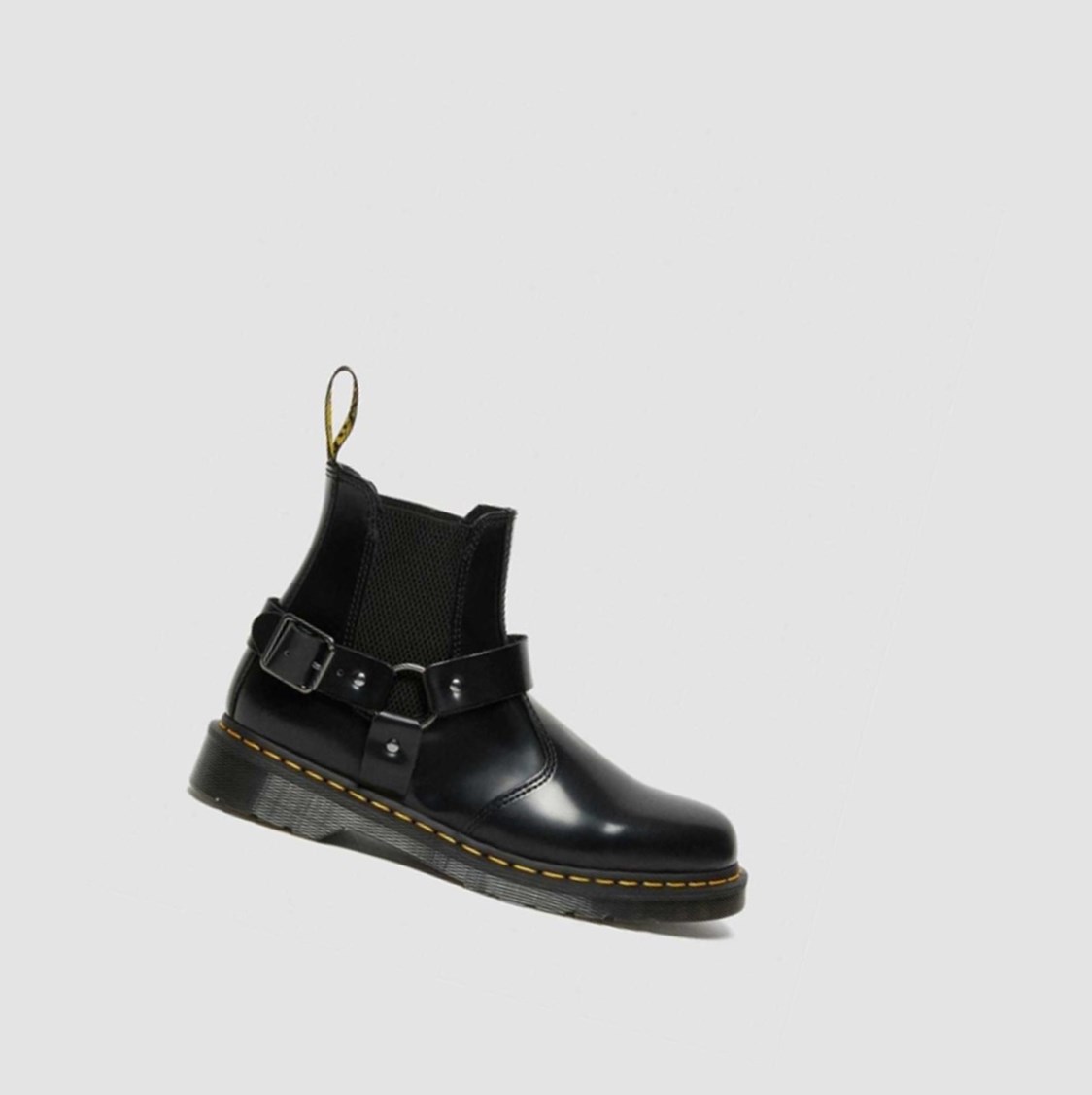 Dr Martens Wincox Smooth Férfi Csatos Csizmák Fekete | 418637KNZ