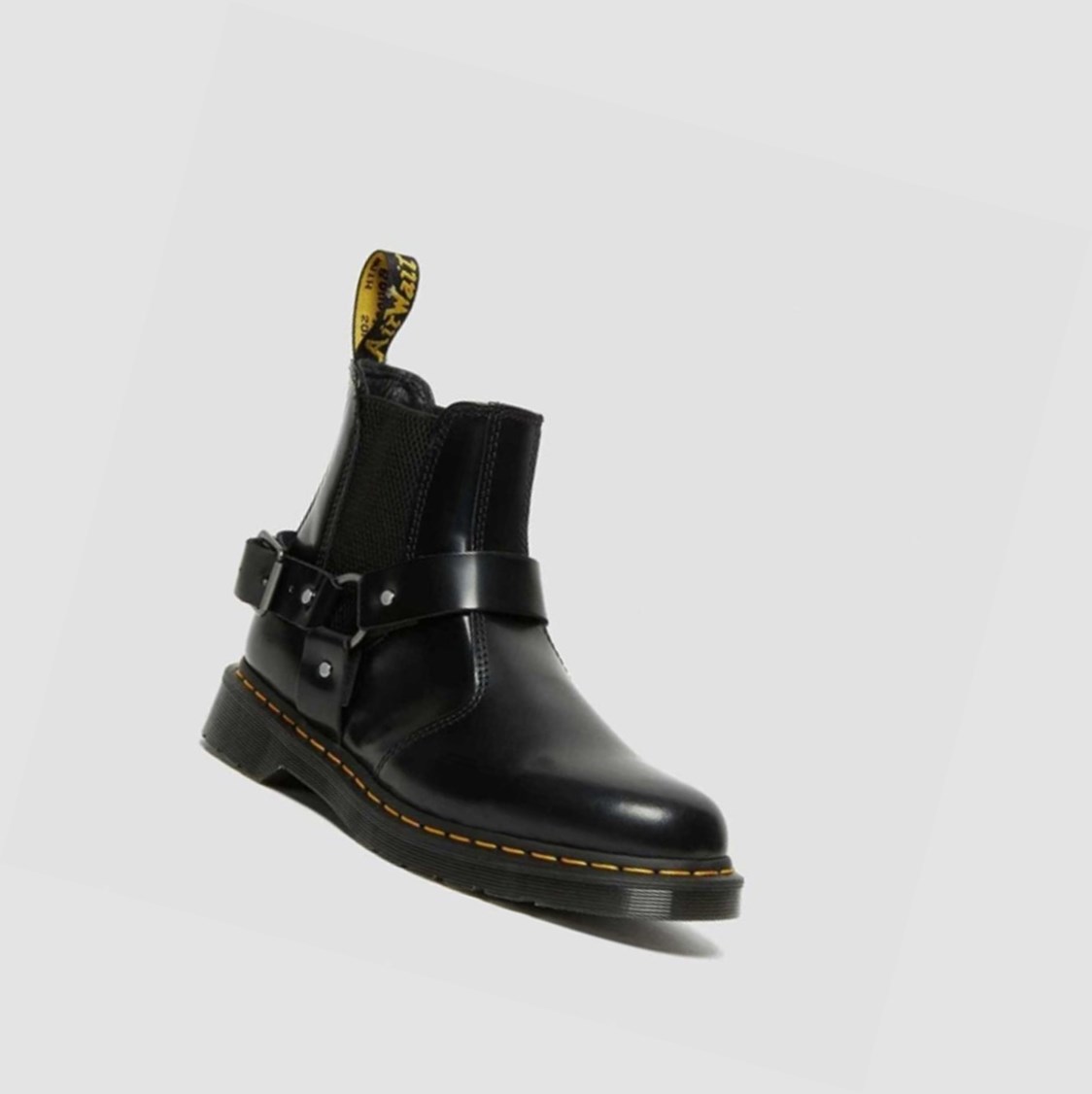 Dr Martens Wincox Smooth Férfi Csatos Csizmák Fekete | 418637KNZ